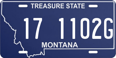 MT license plate 171102G