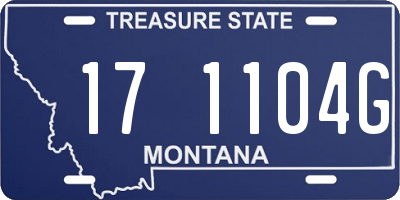 MT license plate 171104G