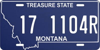 MT license plate 171104R