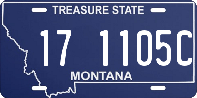 MT license plate 171105C