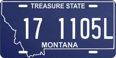 MT license plate 171105L