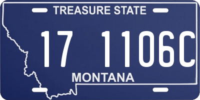 MT license plate 171106C