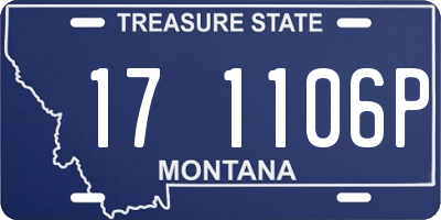 MT license plate 171106P