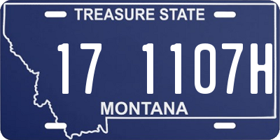 MT license plate 171107H