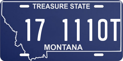 MT license plate 171110T