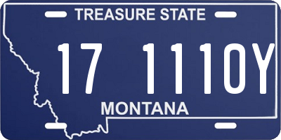 MT license plate 171110Y