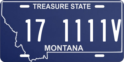MT license plate 171111V
