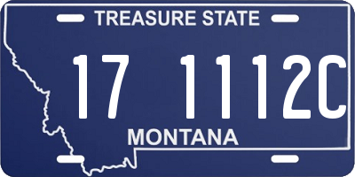 MT license plate 171112C