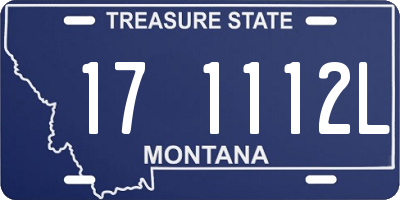 MT license plate 171112L
