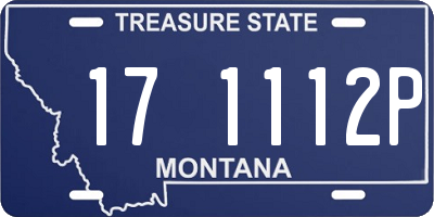 MT license plate 171112P