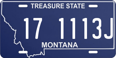 MT license plate 171113J