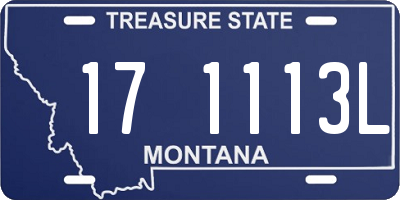 MT license plate 171113L