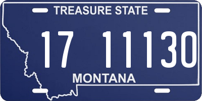 MT license plate 171113O