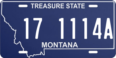 MT license plate 171114A