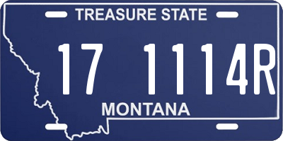 MT license plate 171114R