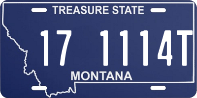 MT license plate 171114T