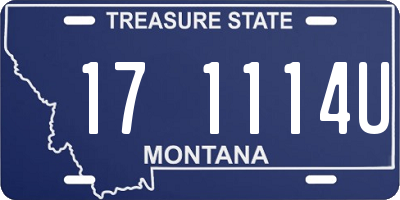 MT license plate 171114U
