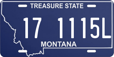 MT license plate 171115L