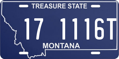 MT license plate 171116T