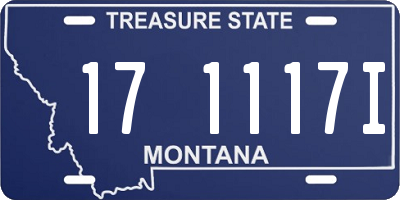 MT license plate 171117I