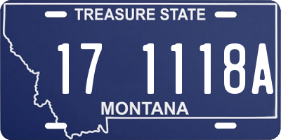 MT license plate 171118A
