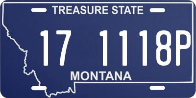 MT license plate 171118P