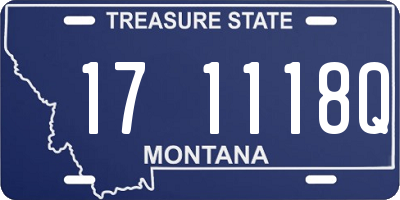 MT license plate 171118Q
