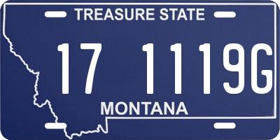 MT license plate 171119G