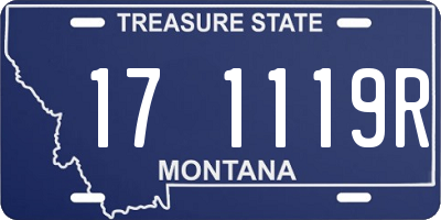 MT license plate 171119R