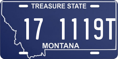 MT license plate 171119T
