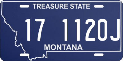 MT license plate 171120J