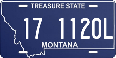 MT license plate 171120L