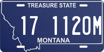 MT license plate 171120M