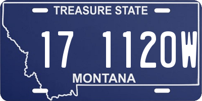 MT license plate 171120W