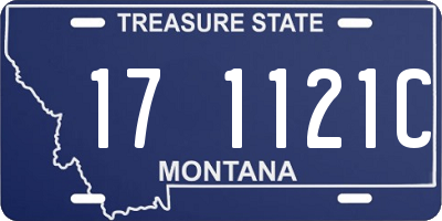 MT license plate 171121C