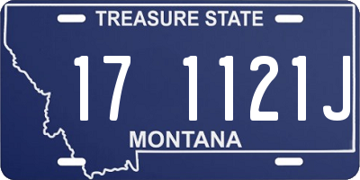 MT license plate 171121J