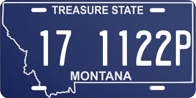 MT license plate 171122P