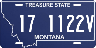 MT license plate 171122V