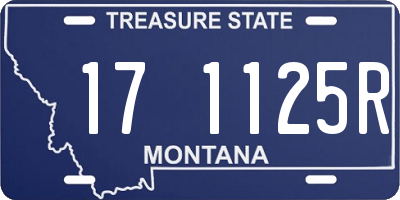 MT license plate 171125R