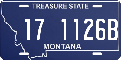 MT license plate 171126B