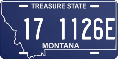 MT license plate 171126E
