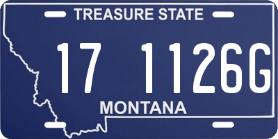 MT license plate 171126G