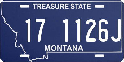 MT license plate 171126J