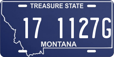 MT license plate 171127G