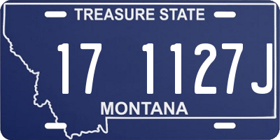 MT license plate 171127J