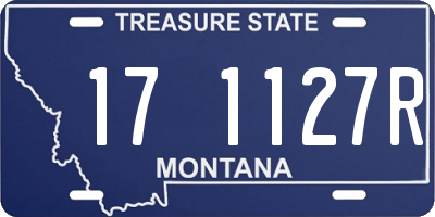 MT license plate 171127R