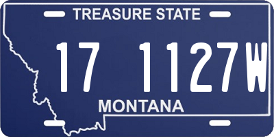 MT license plate 171127W