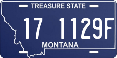 MT license plate 171129F