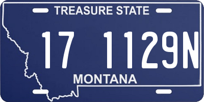 MT license plate 171129N