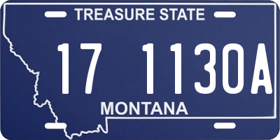 MT license plate 171130A